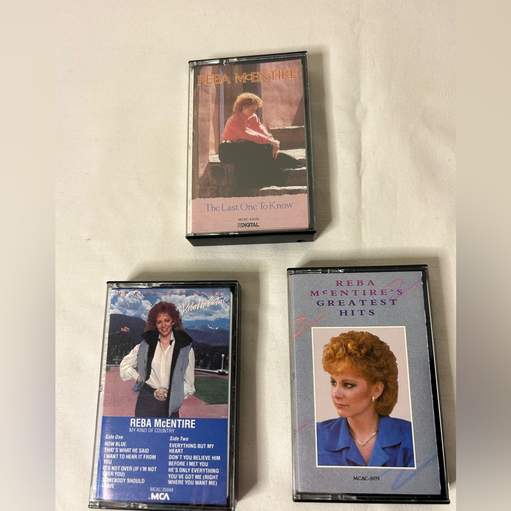 Reba McEntire 1980s Cassette Tape Lot of 3